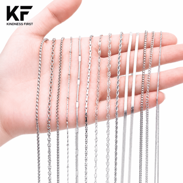 925 sterling silver necklace chains in multiple styles