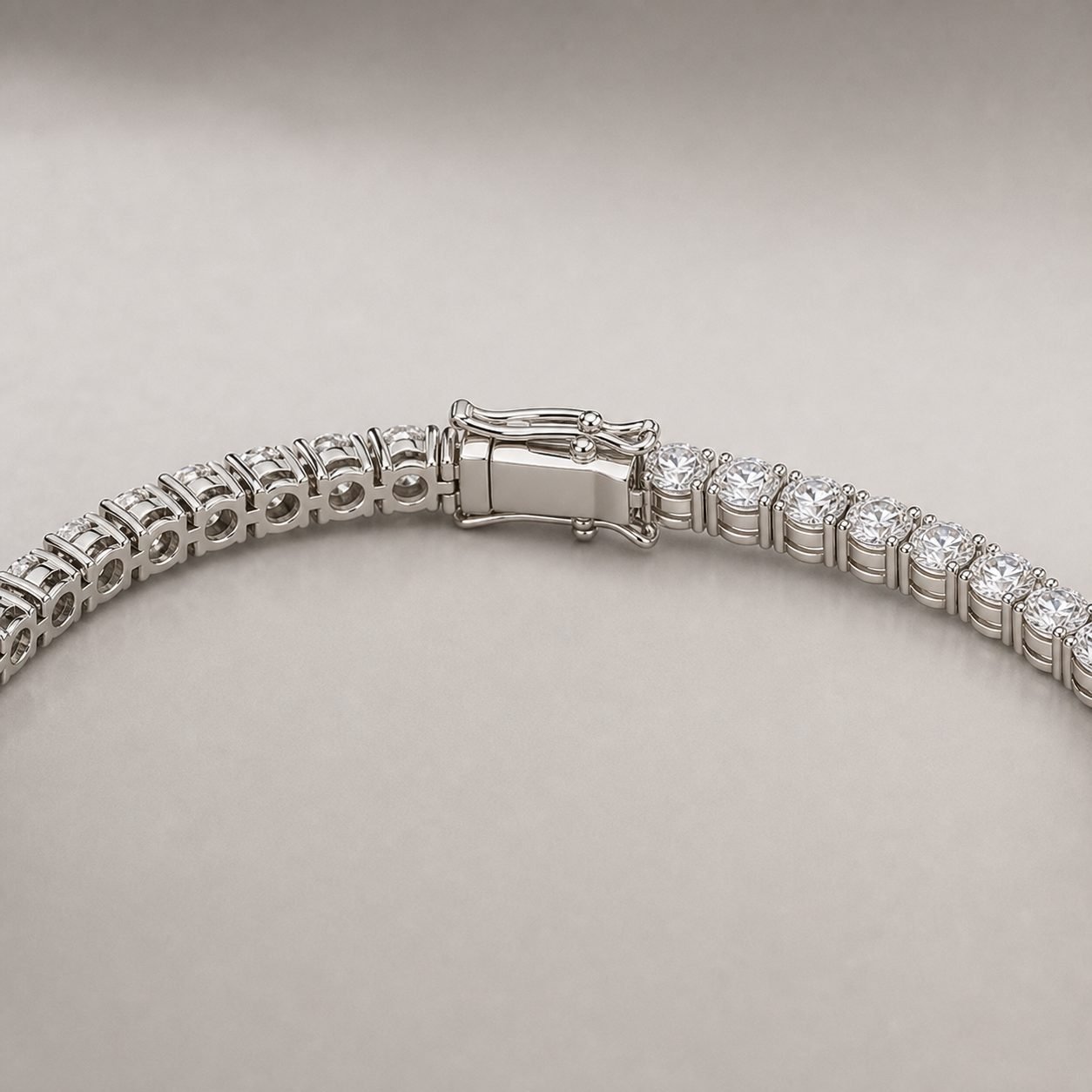 Wholesale 3mm Round Moissanite Tennis Necklace 925 Sterling Silver Fine Jewelry view 4
