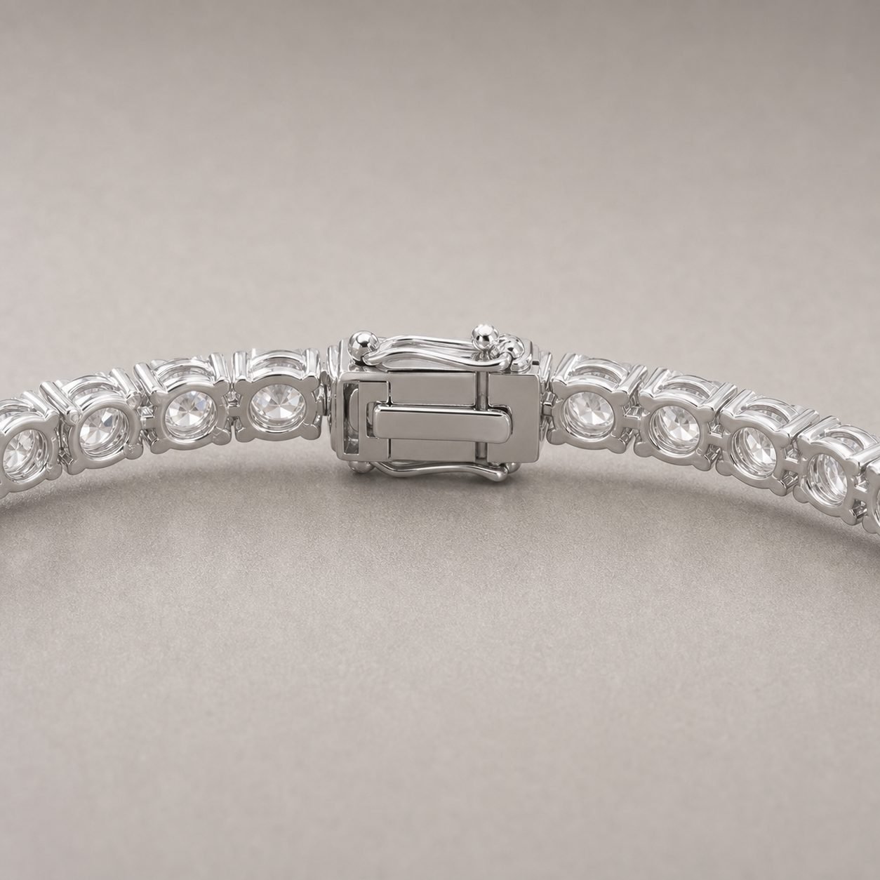 Wholesale 3mm Round Moissanite Tennis Bracelet 925 Sterling Silver Four Prong Fine Jewelry view 4