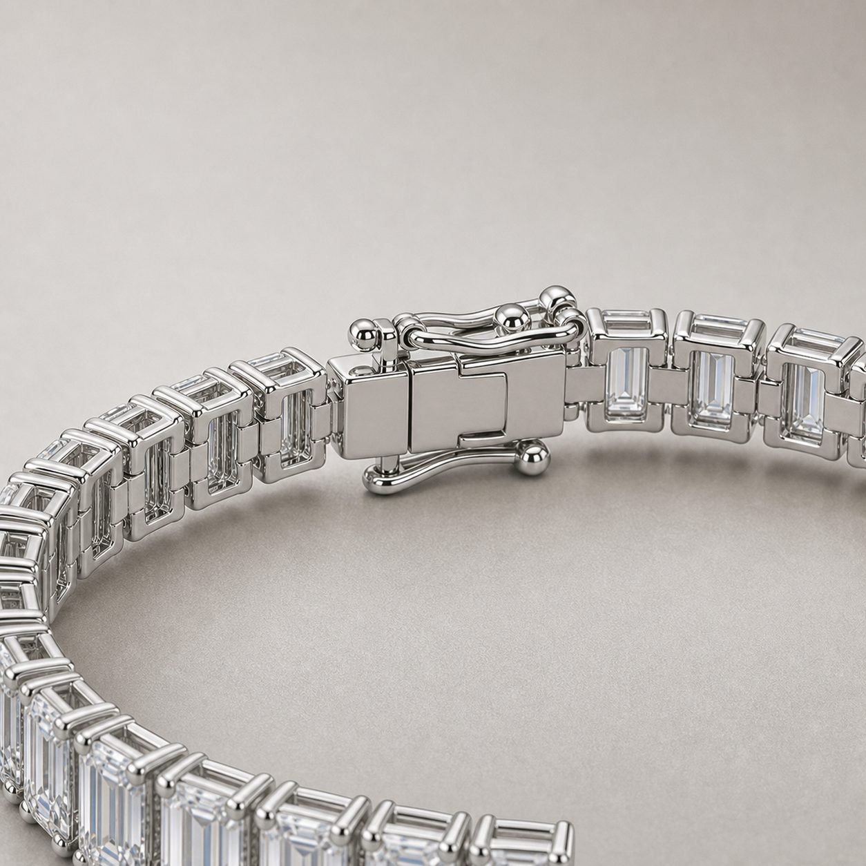 Wholesale Emerald Cut Moissanite Tennis Bracelet 925 Sterling Silver Luxury Fine Jewelry view 4
