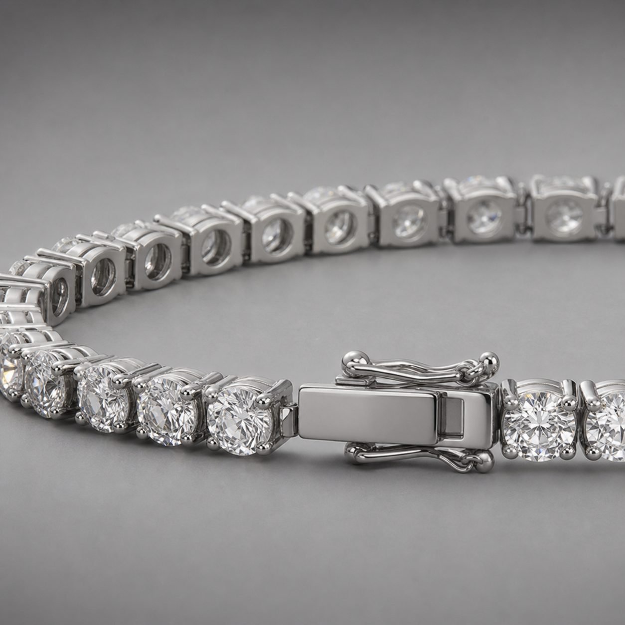 Wholesale 6mm Single Row Moissanite Tennis Chain 925 Sterling Silver Mens Hip Hop Necklace view 4