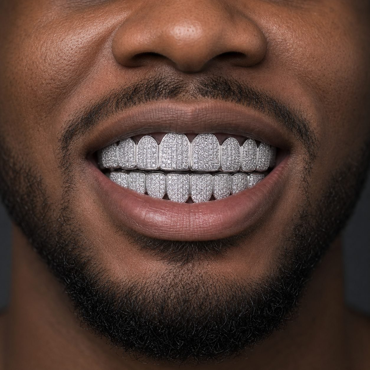 Wholesale 10 Plus 10 Teeth Moissanite Grillz 925 Sterling Silver Full Cover Top Bottom Hip Hop Jewelry view 2